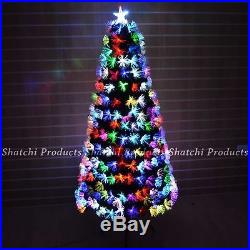 Multicolour Fibre Optic Christmas Tree Pre-Lit Xmas Tree Home Decorations Lights