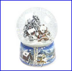 MusicBox Kingdom 55117 Snowstorm Snow Globe Music Box, Plays The Melody Winter