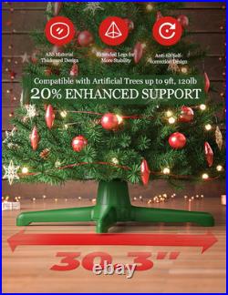 Musical 360° Rotating Christmas Tree Stand with Remote, Anti-Tilt Silent Spin Ba