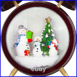 Musical Christmas Snow Globe LED Lighted Battery Operated Swirling Glitter Water