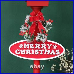 Musical Santa Snowing Christmas Street Lamp 70.75