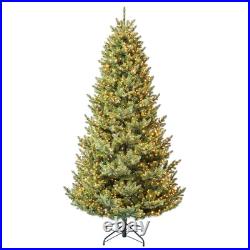 My Texas House 7.5′ Pre-Lit Grand Spruce Green Artificial Christmas Tree with