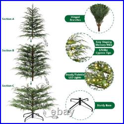 My Texas House 7.5ft Cypress Pre-Lit LED Christmas Tree 500 Twinkle Lights USA