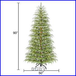 My Texas House 7.5ft Cypress Pre-Lit LED Christmas Tree 500 Twinkle Lights USA