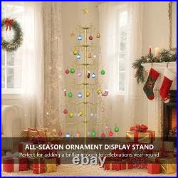 NAIZEA Wrought Iron Christmas Tree Metal Ornament Display Stand Holder 6Ft / 7Ft