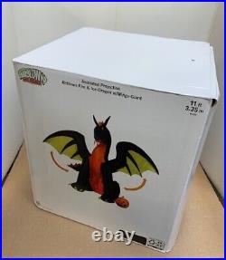 NEW 11' Gemmy Halloween Dragon Wings Move Large Motor Airblown Yard Inflatable