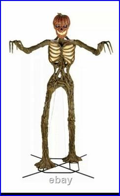 NEW? 12 ft Giant Inferno Pumpkin Head Skeleton Halloween NEW? 12 ft Giant Inferno Pumpkin Head Skeleton Halloween