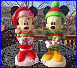 NEW 2018 DISNEY Mickey & Minnie Mouse Lighted Christmas Gemmy Blow Mold Yard 24