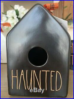 NEW 2019 Rae Dunn HAUNTED & HOME Birdhouse & Mug (CHEERS WITCHES & SPOOKY) Set