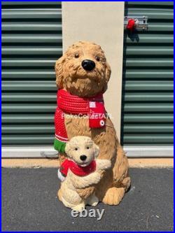 NEW 2.5 ft LED Golden Doodle Christmas Blow Mold Home Depot 2025 NEW 2.5 ft LED Golden Doodle Christmas Blow Mold Home Depot 2025