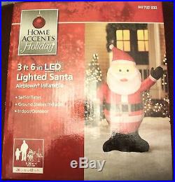 NEW 3.5 FOOT LED holiday Inflatable santa by gemmy OUTDOOR Christmas prop
