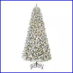 NEW 7.5 ft. Festive Pine LED Pre-Lit Artificial Christmas Tree T10 Home Depot
