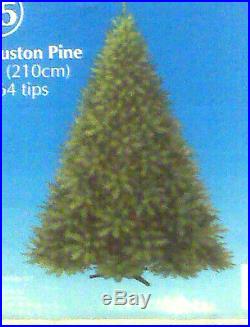 NEW 7 FT HOUSTON PINE CHRISTMAS TREE FLAME RETARDANT 1864 TIPS