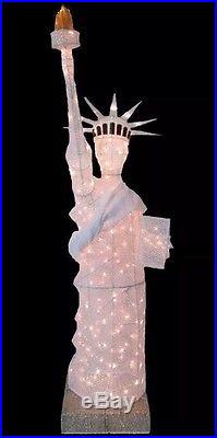 NEW 7′ Huge Holiday Statue of Liberty Lighted Mesh Yard Art Outdoor 84 Decor