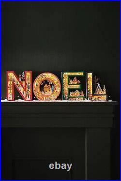 NEW ANTHROPOLOGIE Monogram Wonderland Light-Up Scene Christmas Letter K