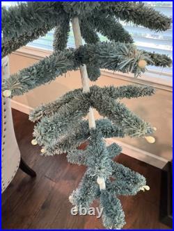 NEW Bethany Lowe Holiday Variegated Look Aqua Raffia Tree In Resin Urn Base 28 NEW Bethany Lowe Holiday Variegated Look Aqua Raffia Tree In Resin Urn Base 28