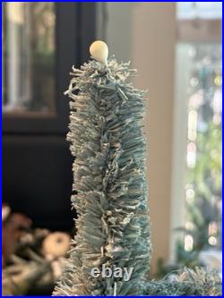 NEW Bethany Lowe Holiday Variegated Look Aqua Raffia Tree In Resin Urn Base 28 NEW Bethany Lowe Holiday Variegated Look Aqua Raffia Tree In Resin Urn Base 28