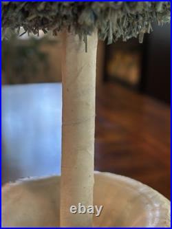 NEW Bethany Lowe Holiday Variegated Look Aqua Raffia Tree In Resin Urn Base 28 NEW Bethany Lowe Holiday Variegated Look Aqua Raffia Tree In Resin Urn Base 28