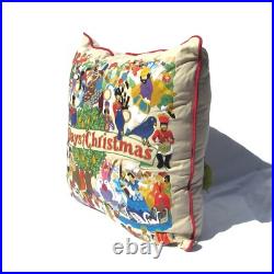 NEW Catstudio 12 DAYS OF CHRISTMAS X-LARGE 30 x 30 Pillow Hand Embroidered NEW Catstudio 12 DAYS OF CHRISTMAS X-LARGE 30 x 30 Pillow Hand Embroidered