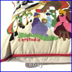 NEW Catstudio 12 DAYS OF CHRISTMAS X-LARGE 30 x 30 Pillow Hand Embroidered NEW Catstudio 12 DAYS OF CHRISTMAS X-LARGE 30 x 30 Pillow Hand Embroidered