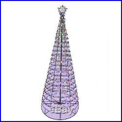 NEW- Christmas Holiday 6 ft. Pre-Lit LED Tree with Star & Color Changing Lights