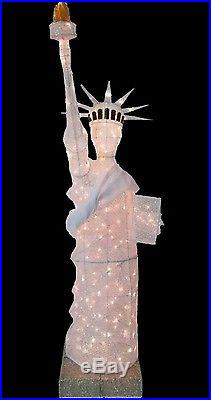 NEW Christmas Holiday 7 FOOT Statue of Liberty Lighted Mesh Yard Decoration