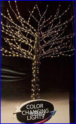 NEW Christmas Holiday 8 FOOT Lighted COLOR CHANGING Deciduous LED Tree LightShow