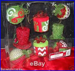 NEW Complete CHRISTMAS TREE DECOR. / ORNAMENTS SET With Elf Butts & Elf Head Topper