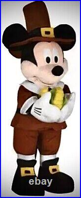 NEW! Disney? Mickey & Minnie Thanksgiving Pilgrim Porch Greeter FREE SHIPPING