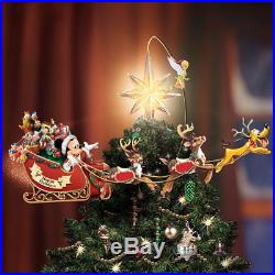 NEW Disney Timeless Christmas LED Tree Topper Mickey Mouse Pluto Tinker Bell