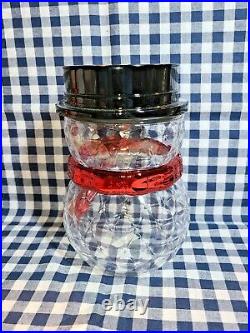NEW Faceted Snowman SINGLE WICK Candle Pedestal Bath & Body Works SHIPS FREE