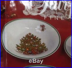 NEW Fairfield Fine China Christmas Dinnerware Set For 8, 48 Pieces