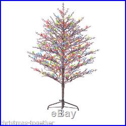 NEW GE 5-ft Pre-Lit Winterberry Brown Artificial Christmas Tree with LED Lights