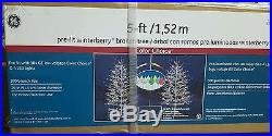 NEW GE 5-ft Pre-Lit Winterberry White Artificial Christmas Tree with LED Lights