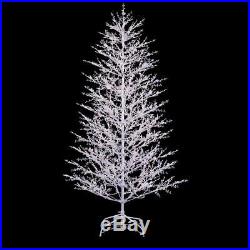 NEW GE 7-ft Pre-Lit Winterberry White Artificial Christmas Tree with 500 LEDs