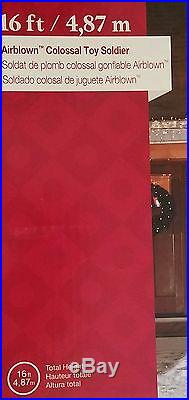 NEW Gemmy Christmas Colossal 16 FOOT Toy Soldier Inflatable Airblown Nutcracker