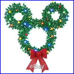 NEW- Gemmy Disney/Pixar 30 Inch Hanging Mickey Mouse LED Christmas Wreath