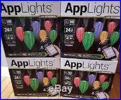 NEW Gemmy LED LightShow 24 AppLights C9 Set Bundle Lot 4 SETS / 96 Lights