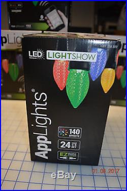 NEW Gemmy LED LightShow 24 AppLights C9 Set Bundle Lot 5 SETS / 120 Lights
