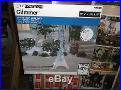NEW- Gemmy Lightshow Glimmer LED Eiffel Tower Christmas Holiday -Crystal Swirl