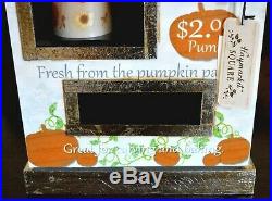 NEW HTF Hand Picked Pumpkins Display Cabinet Fall Decor Autumn RD Display