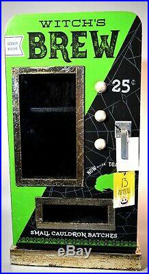 NEW HTF Witch’s Brew Halloween Display Cabinet Green Decor Witches Brew