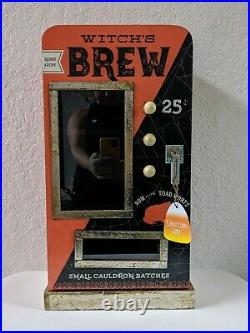 NEW HTF Witch’s Brew Halloween Display Cabinet ORANGE Decor Witches Brew