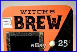NEW HTF Witch's Brew Halloween Display Cabinet Orange Decor RaeDunn Witches Brew