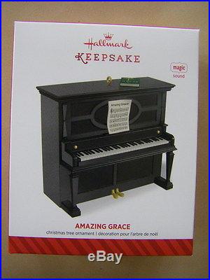 NEW Hallmark 2014 Amazing Grace gospel piano plays music ornament SOLD OUT