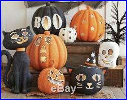 NEW Halloween PBK Pottery Barn Kids Jumbo Black Cat Luminary Candle ONLY 2 LEFT