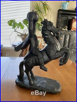 NEW- Headless Horseman Ichabod Crane Sleepy Hollow Statue Black Halloween