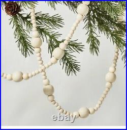 NEW Hearth & Hand with Magnolia Wood Bead Garland 12 ft-Lot of 4 SOLD OUT Disconti