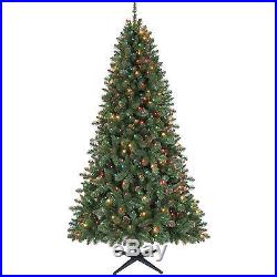 NEW Holiday Time Pre-Lit 7′ Duncan Fir Artificial Christmas Tree, Multi Lights