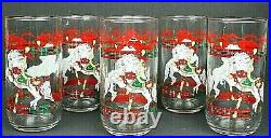 NEW! House of Lloyd’s Carousel Horse Christmas 12 oz. Glasses Mint Set Of Six